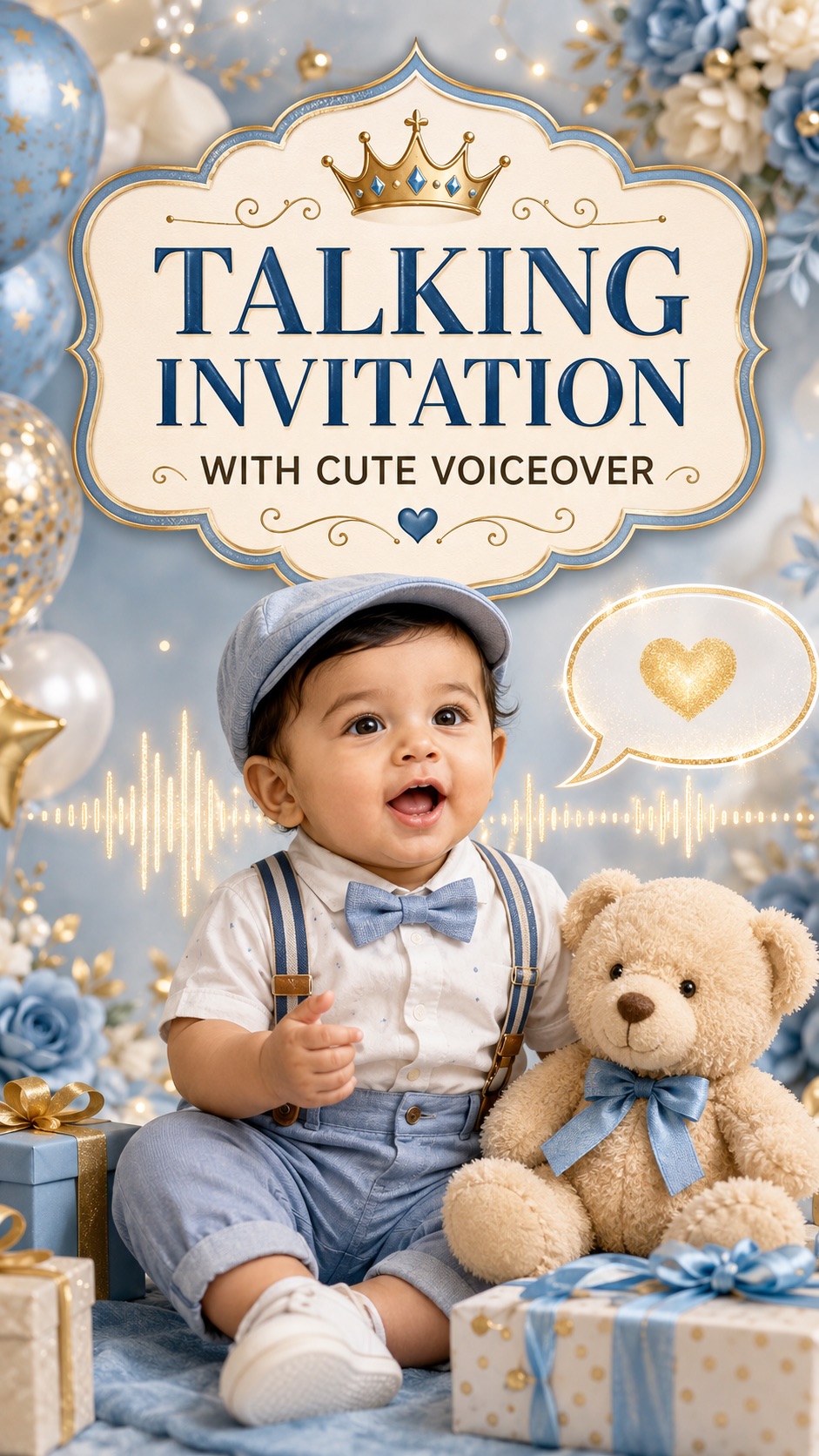 Cute Voiceover Invite invitation preview