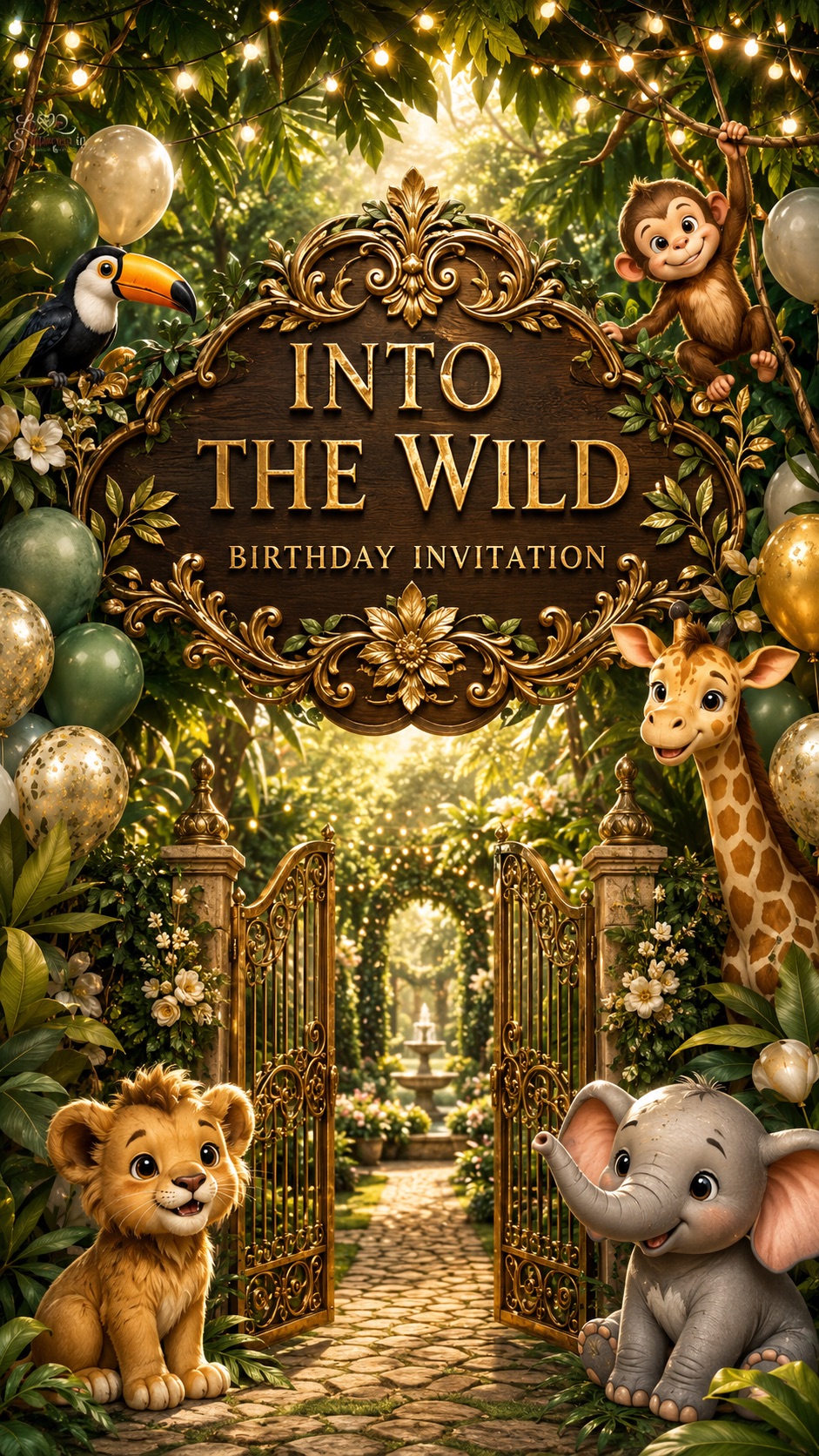 Into The Wild  invitation preview