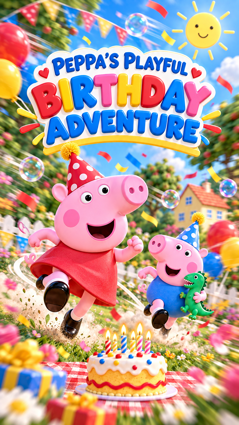 Peppa’s Playful Birthday Adventure  invitation preview