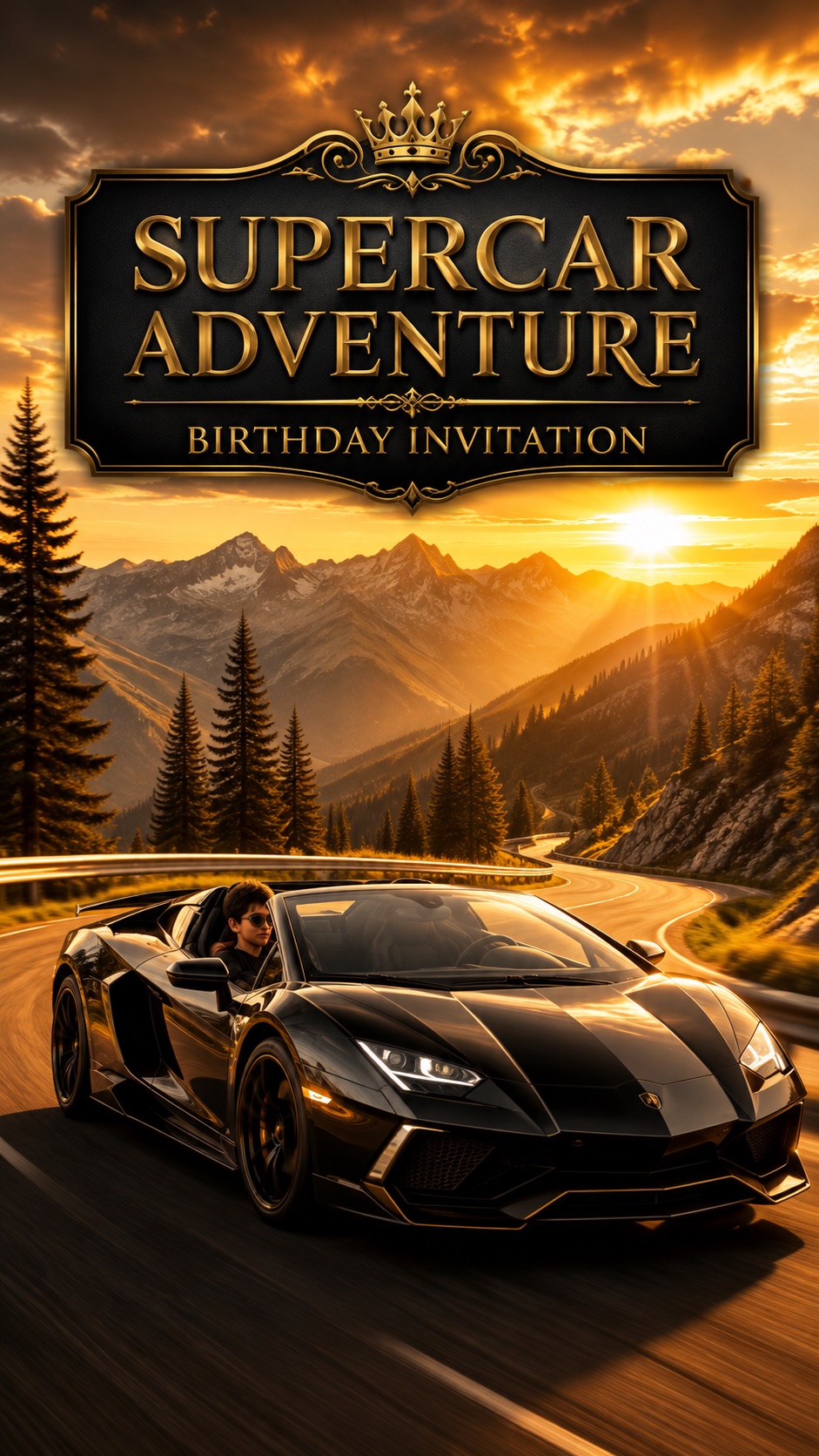 Lamborghini Bash  invitation preview