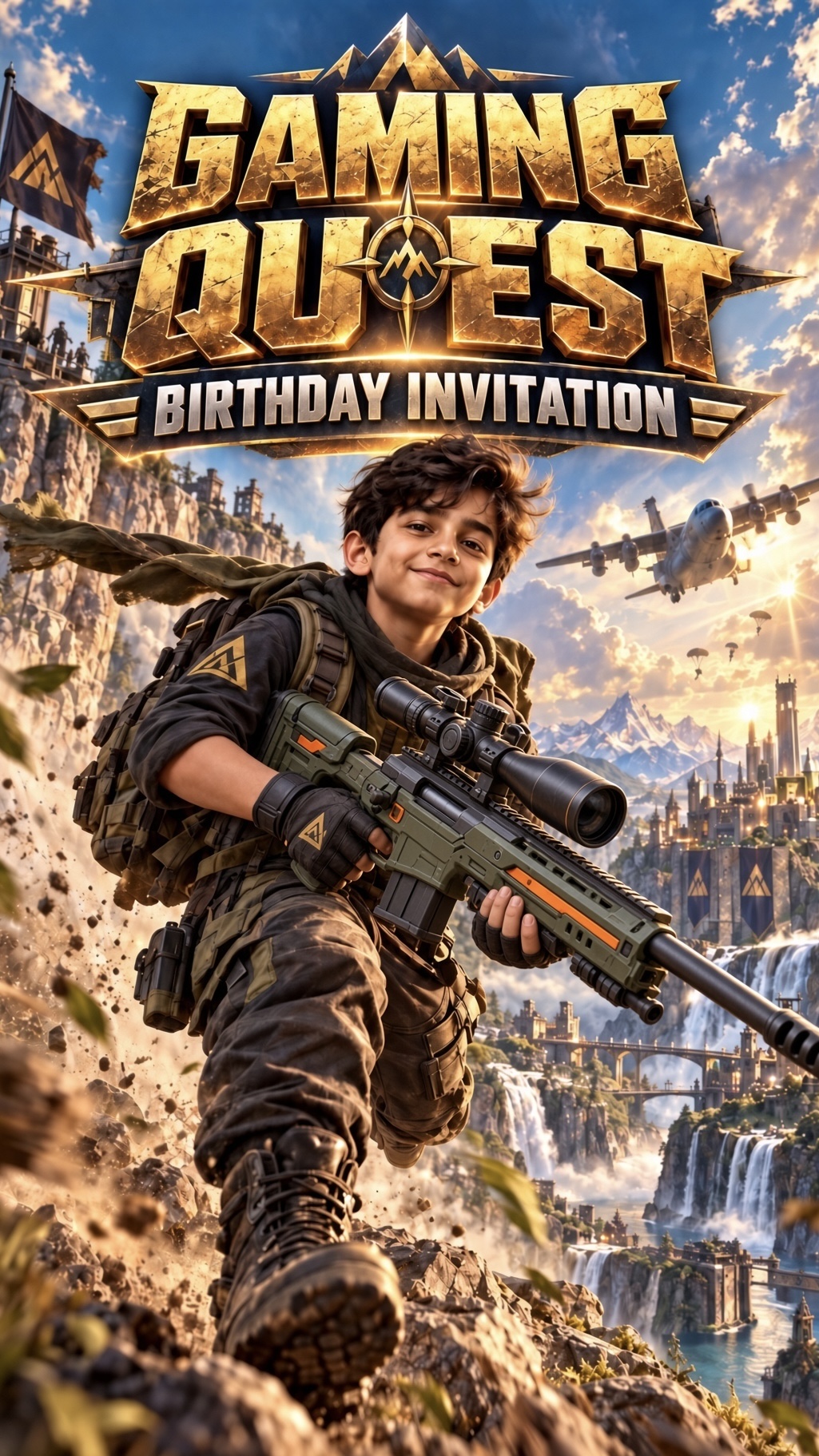 Gaming Quest  invitation preview