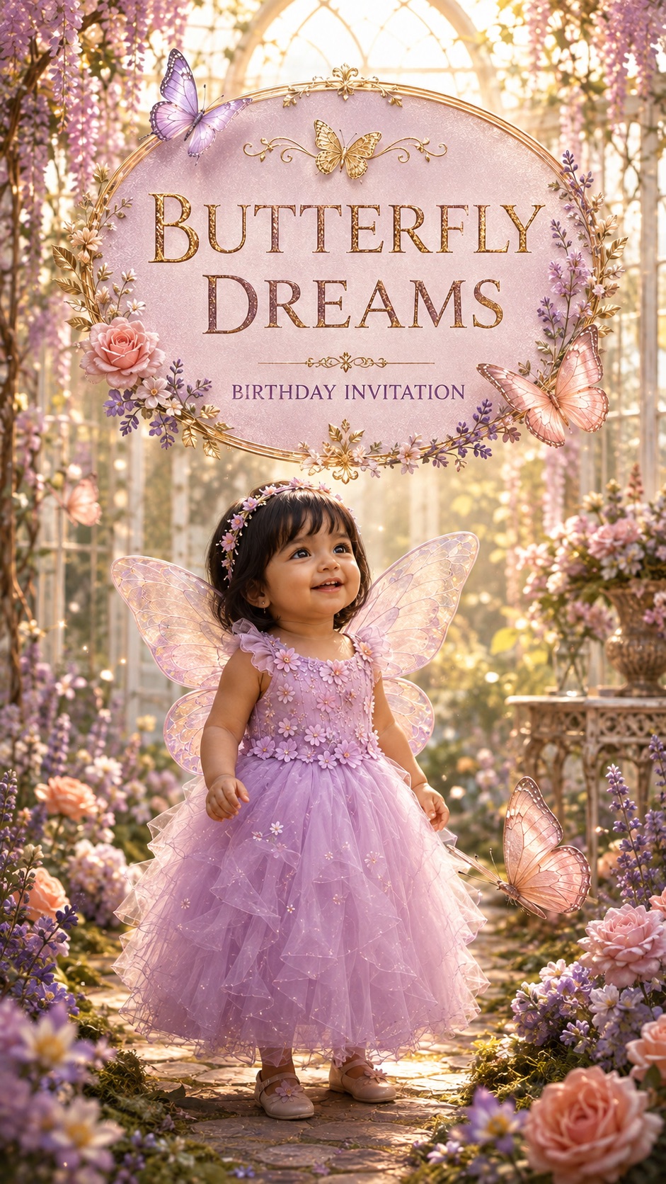 Butterfly Dreams invitation preview