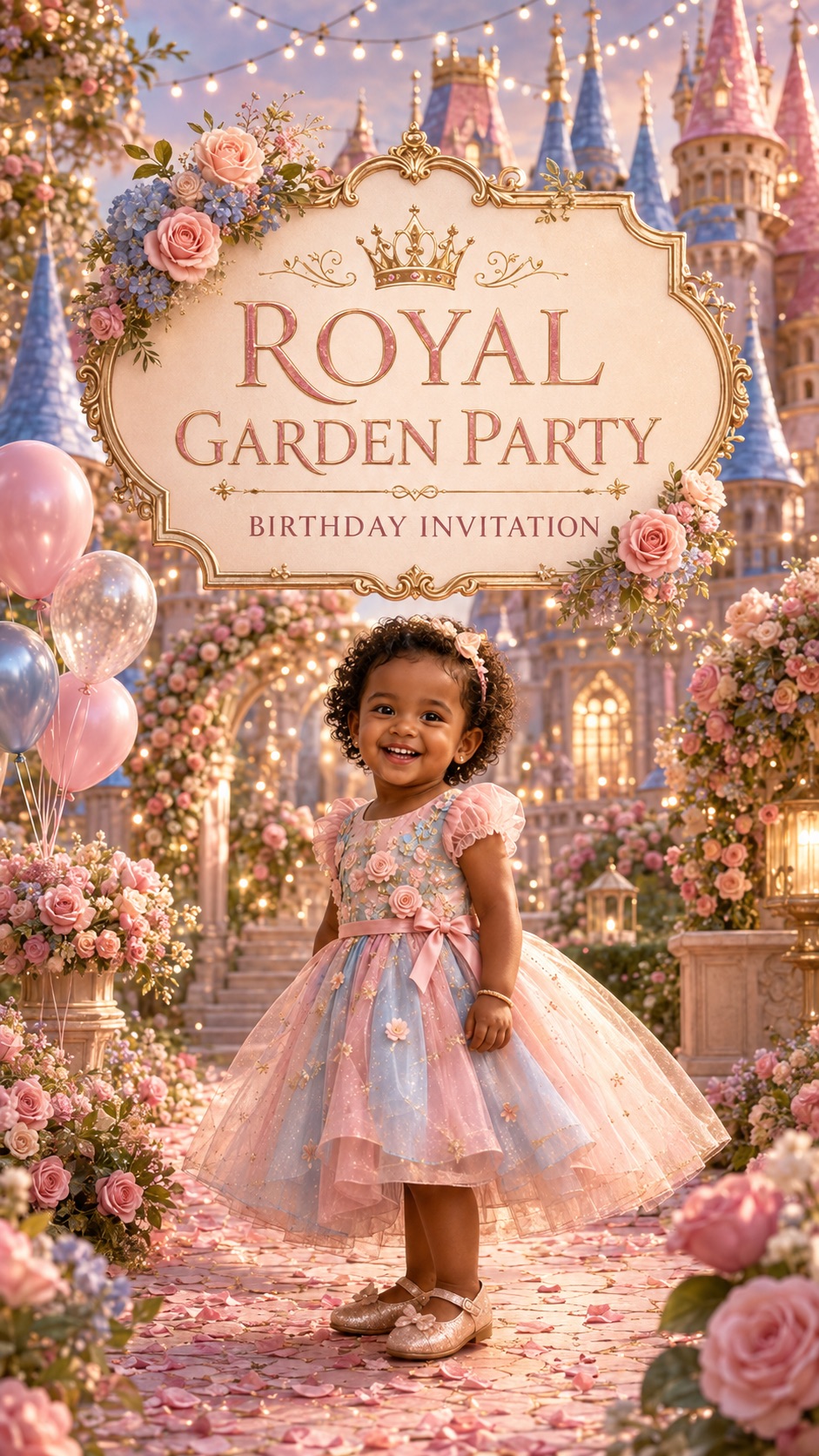 Royal Garden Party Voiceover  invitation preview