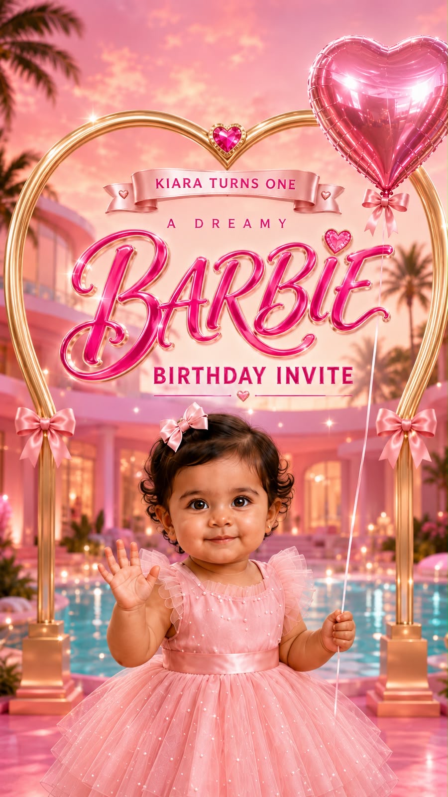 Barbie World  invitation preview