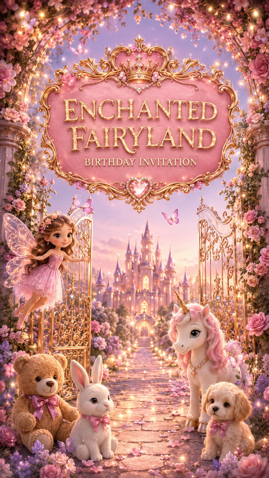 Fairytale Birthday Invite invitation preview