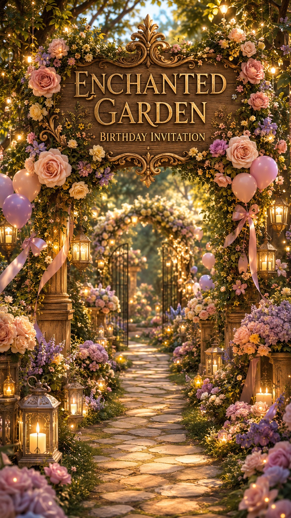Enchanted Garden Invite invitation preview