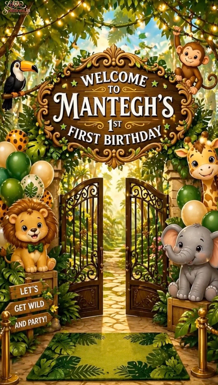 Existing Love Solutions birthday invitation sample
