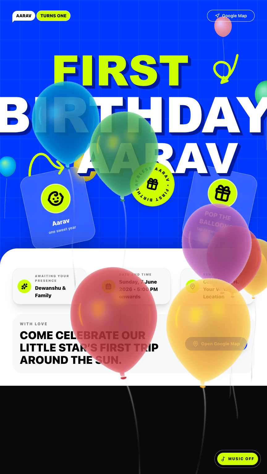 Panda Party — Boy invitation