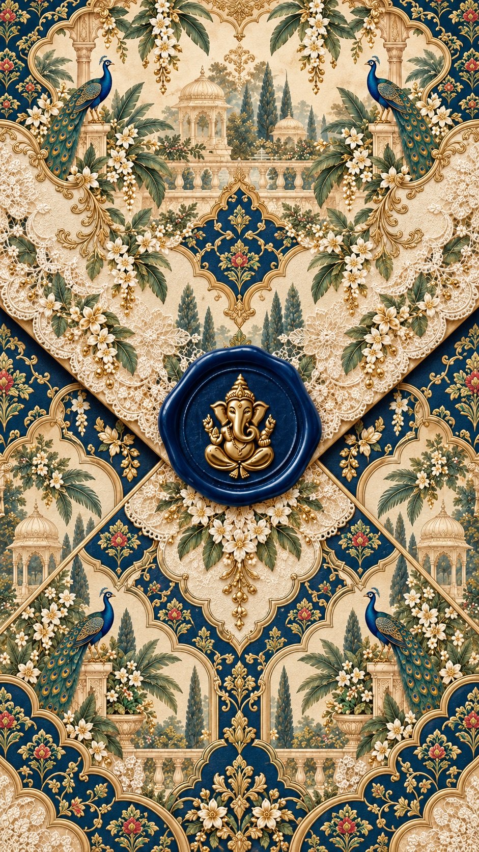 Peacock Courtyard invitation