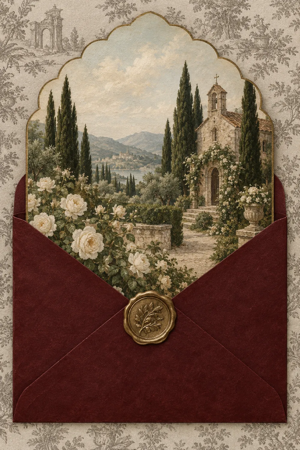 The Burgundy Letter invitation
